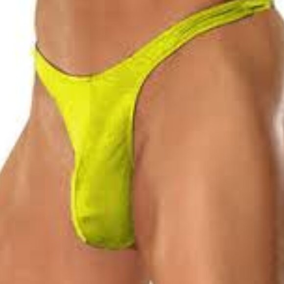 Pair Low Rise Elastic Nylon Jock Straps Briefs Thong L - Picture 8 of 8